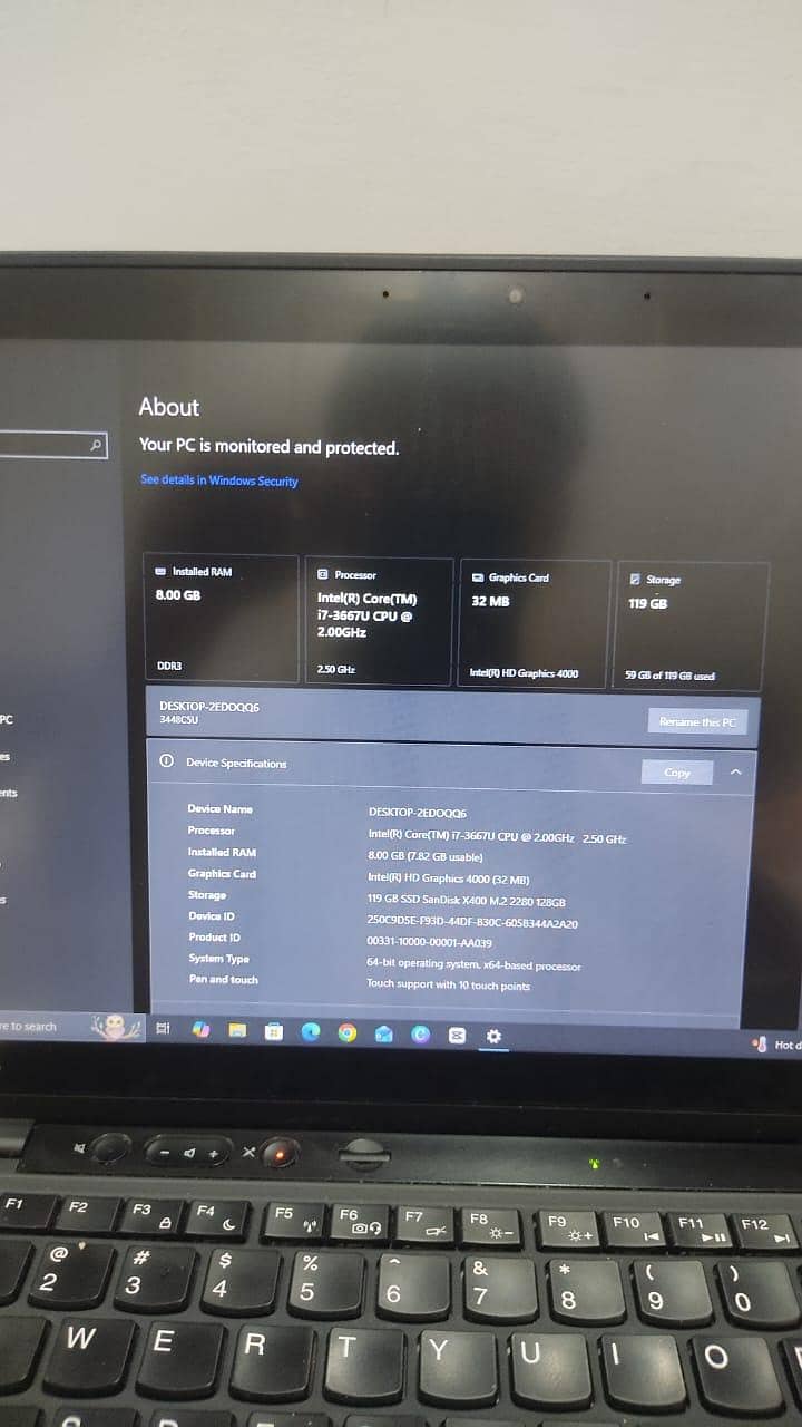 excellent condition thinkpad 7