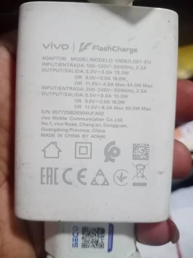 vivo 90watt original charger