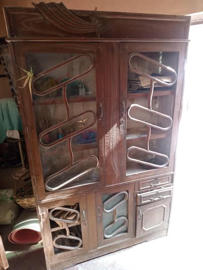 Almari or 2 plung h single single with show case WhatsAp 03124909943