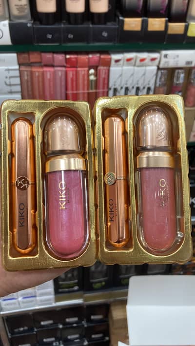 kiko lip glose and lipstick set