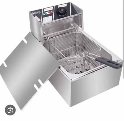 Stainless Steel Single Deep Fryer – Heavy Duty Kitchen Fryer