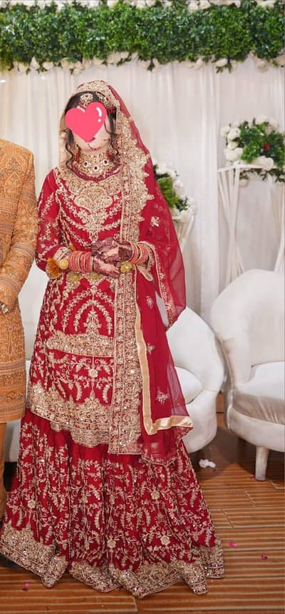 Barat Bridal Farshi Lehenga.