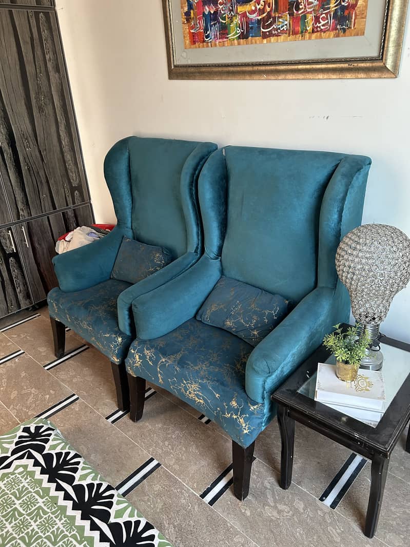 Sofa chairs with table 2