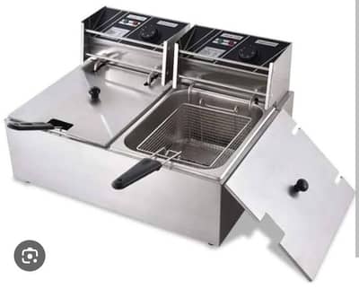 Stainless Steel Double Deep Fryer