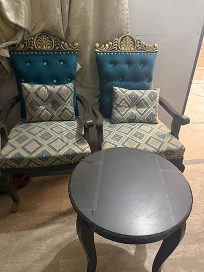 Coffee Table For Sale , Two Chair with Table