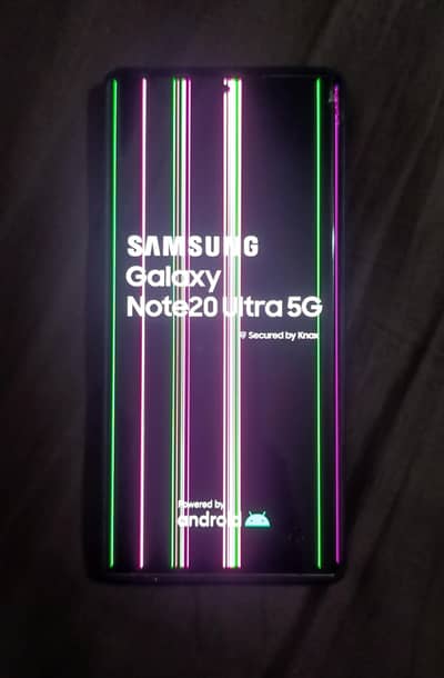 Samsung Note 20 Ultra PTA approved lines on panel