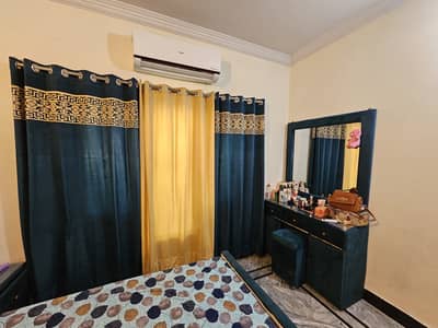 Wooden king side bed with mattress Wardrobe side tables dressing  etx