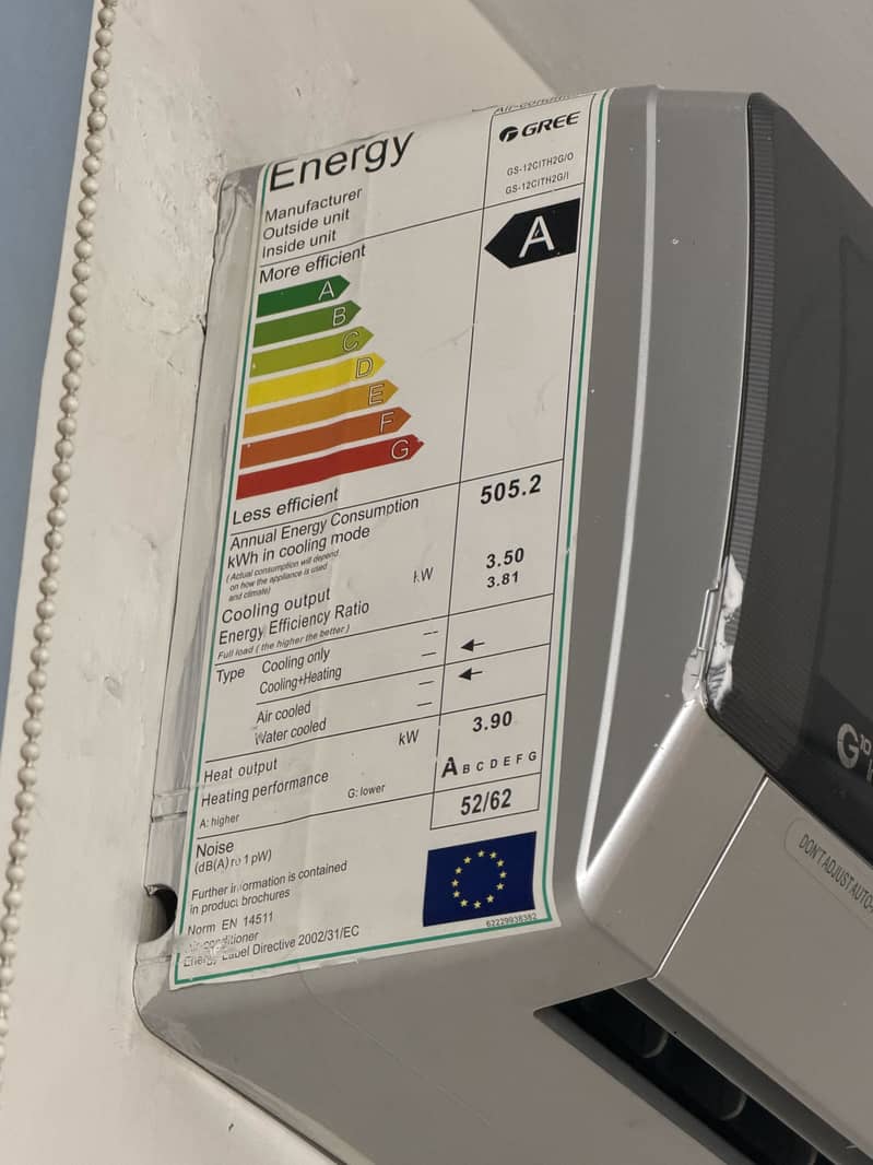 Gree 1 ton split type  excellent condition 0