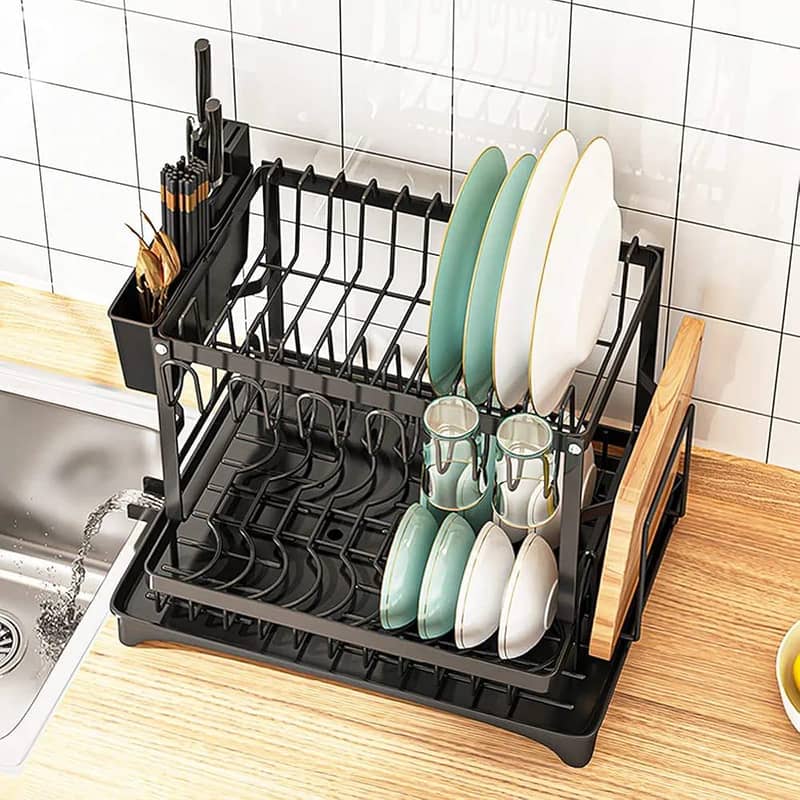*2 Layer Rust Proof Dish Drying Rack (Imported)*   *Rs. 4200/-* 0