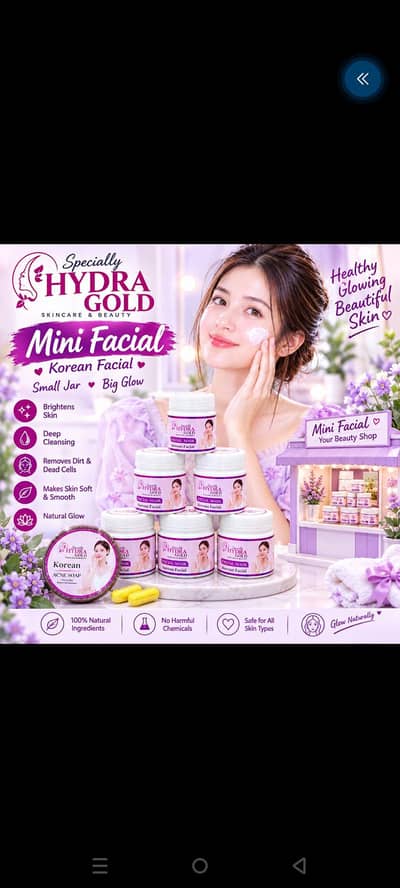 Mini ficial set with acne soap