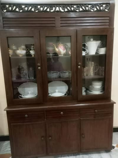 beautiful solid wood showcase