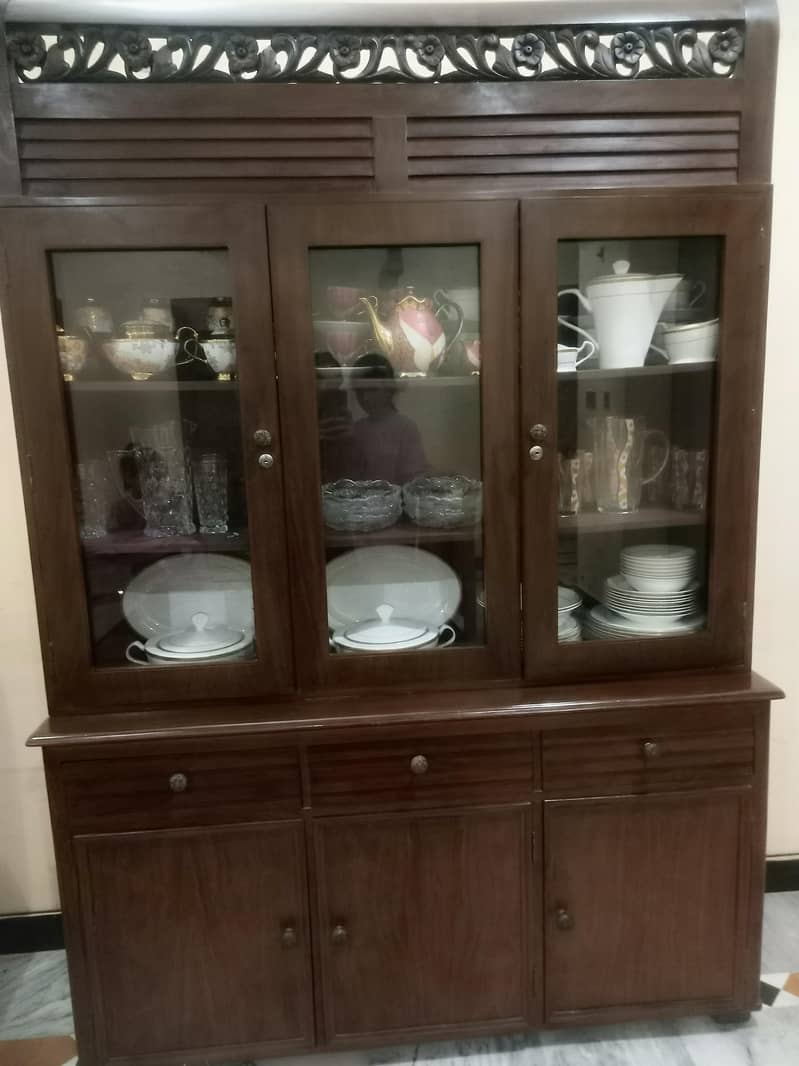 beautiful solid wood showcase 0
