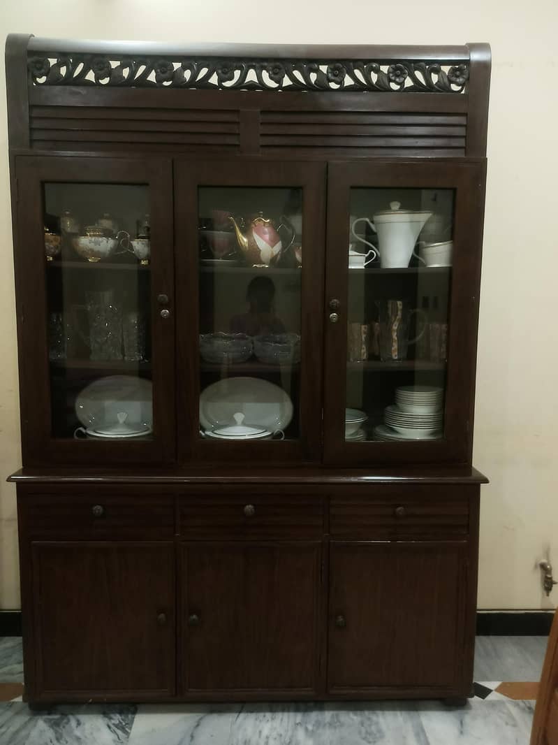 beautiful solid wood showcase 1