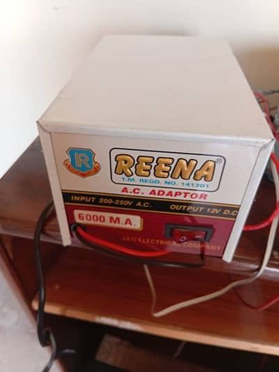 AC Adapter Reena 220 V AC to 12 V DC 6000 MA