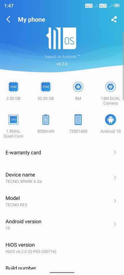 Tecno Spark 6 Go