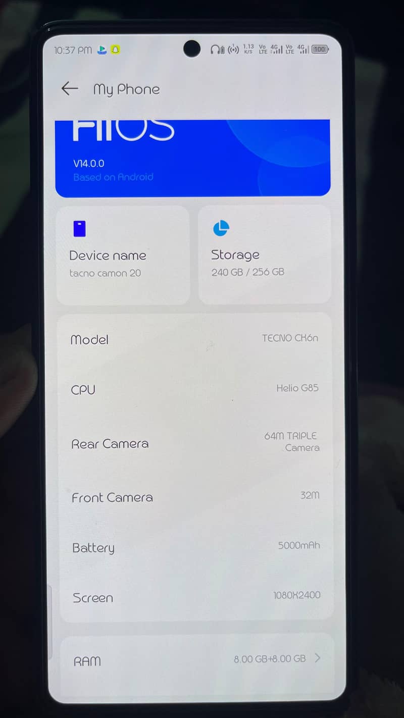 Tecno CAMON 20 3