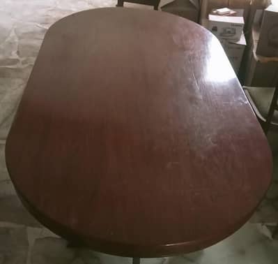 wooden dining table