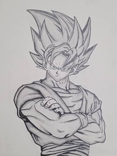 Handmade Goku Pencil Sketch