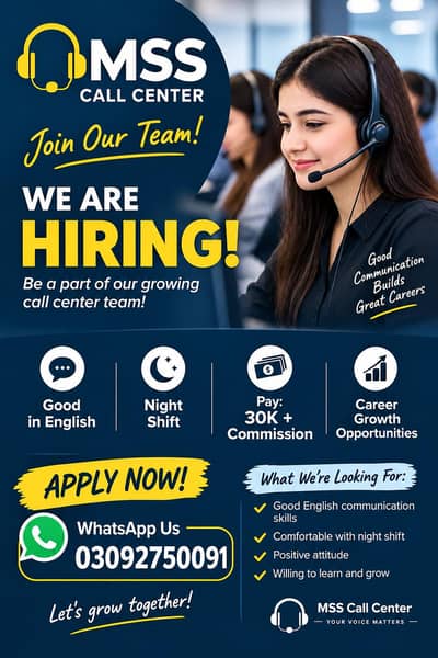 we want staff for night shift