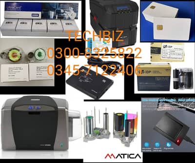 Fargo HID card cleaning kit ribbon film rfid reader idp ribbon sim ca