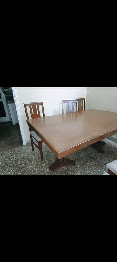 Pure wood dining table