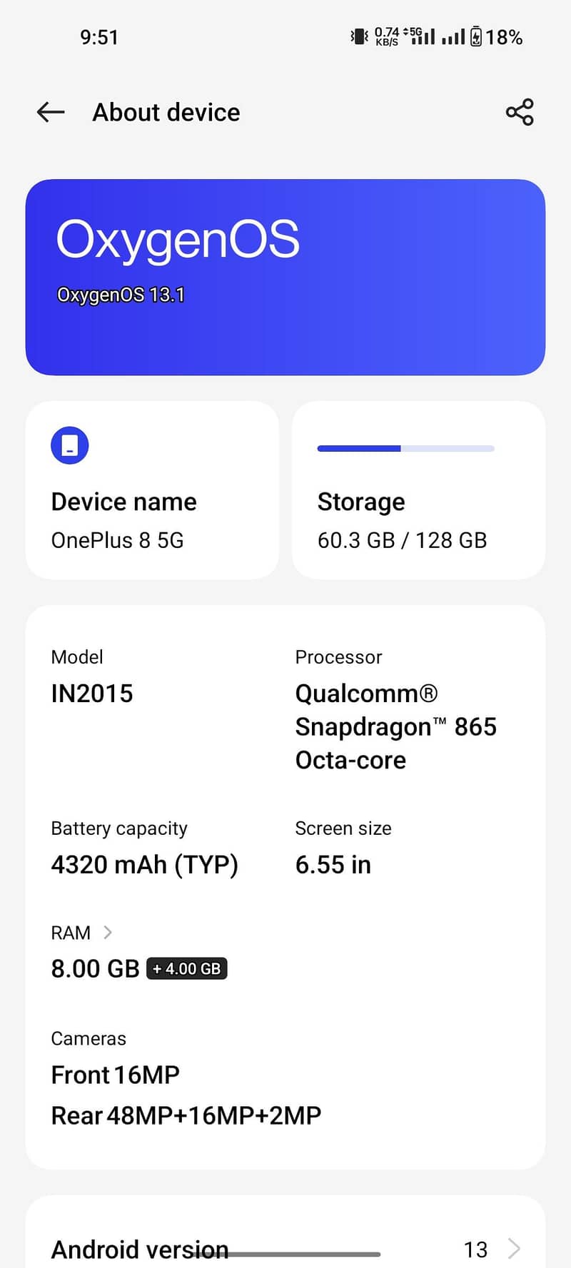 One Plus 8 0