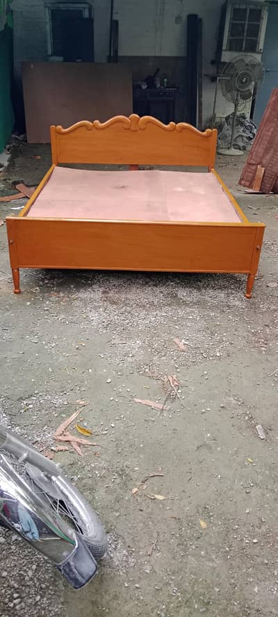 Totaly wooden double bed
