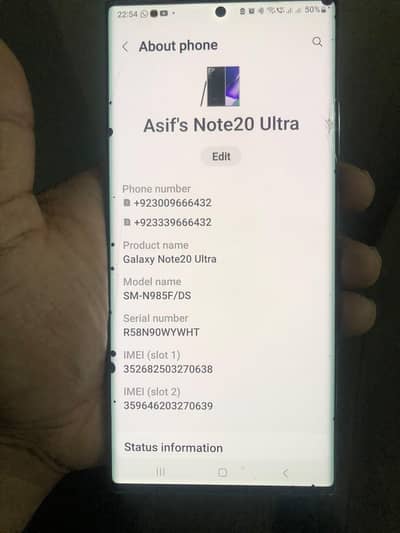 Samsung Mobile Note 20 Ultra