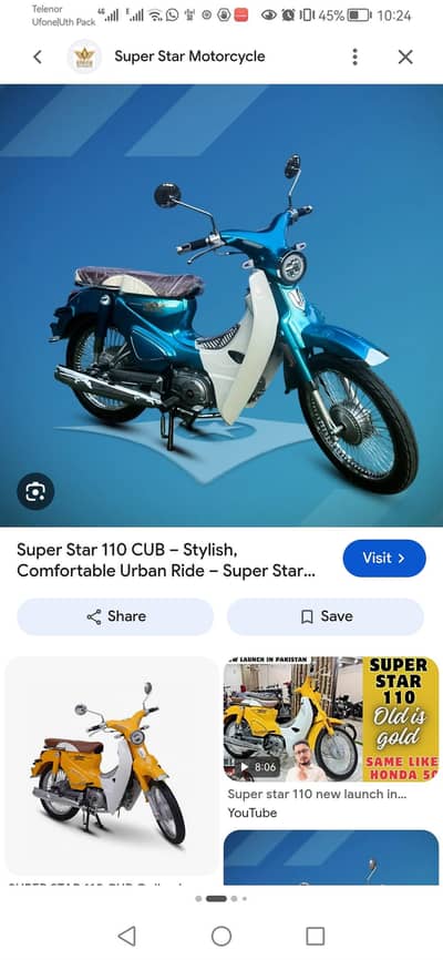 Superstar cub 110cc