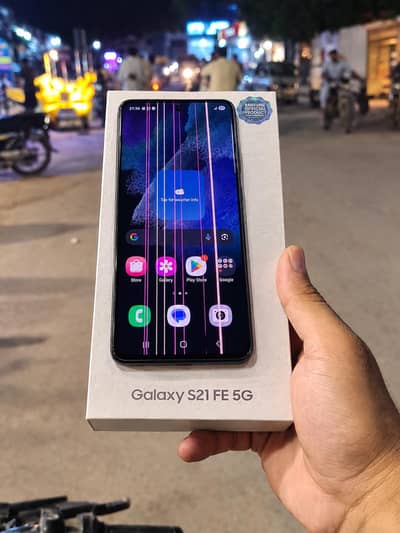 Samsung Mobile S21 FE 8.56GB LINE OFFICIAL PTA WITH BOX DUAL SIM