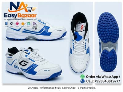Jian Bo White & Blue Sports Shoe