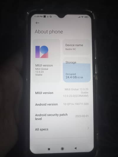 Xiaomi Redmi 9C 2/32 only for sale no exange