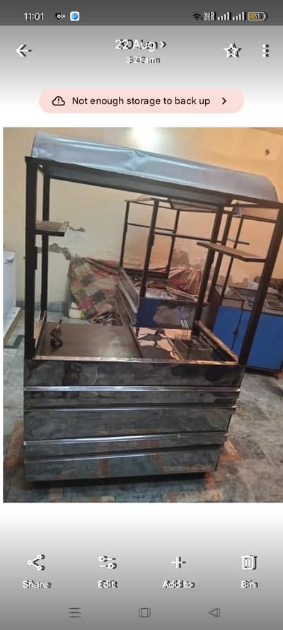 Hole sale full ready burgers shawarma Plus fries steel counter for sal