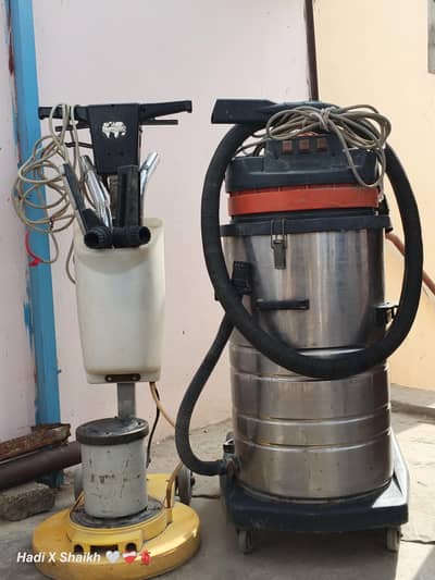 Numatic Floor Polisher Machine + Industrial Wet & Dry Vacuum Cleaner