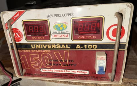 Universal A-100 Voltage Stabilizer 15KW Heavy Duty – Original