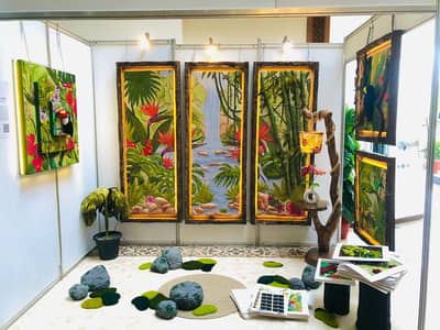 Handcrafted Tropical Forest Art Frames