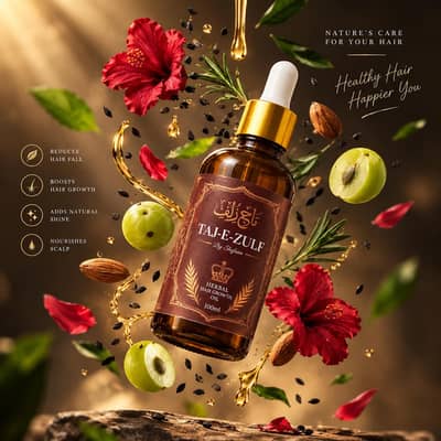 TAJ-E-ZULF BY SUFYAN HAIR GROWTH OIL