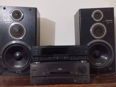 Japanese pioneer speaker woofer and amplifier