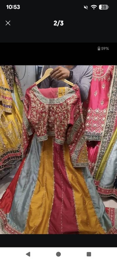 bridal mehndi dress