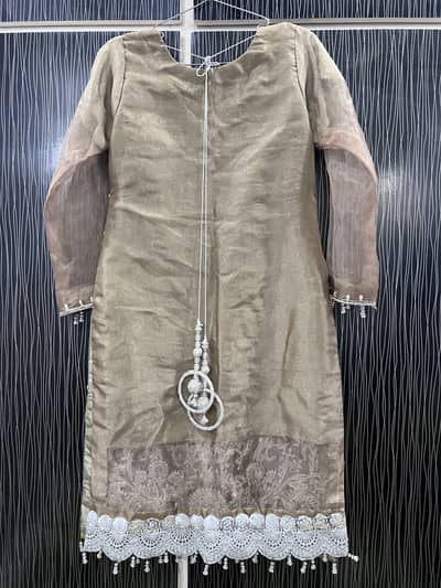 ladies fancy embroidered stone work handwork 3piece suit
