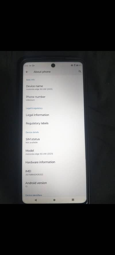 Motorola Edge 5G UW 2021 8g 256gb