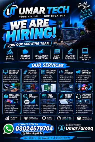 Graphic Designer, Content Creator, video editor