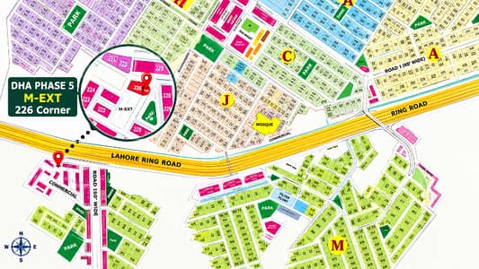 Premium 4 Marla Commercial Plot No. 226 for Sale in M-Extension,Phase 5 DHA Lahore