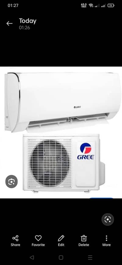 Gree Split AC 1.5 for dale Used 2 years