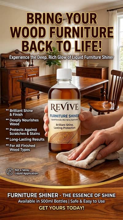 Furniture shiner 500ml , 250 ml long lasting