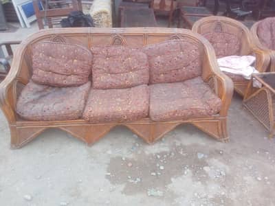 five seated cane sofa for sale