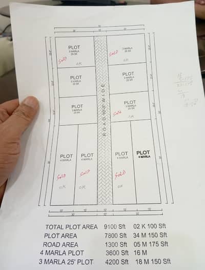 3 Marla Residential Plot For Sale. in Cavalry Ground centt Lahore.