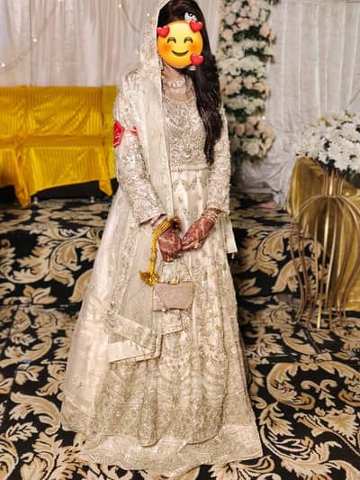 Luxury Bridal Maxi | One Time Used | Like New | Heavy Embroidery
