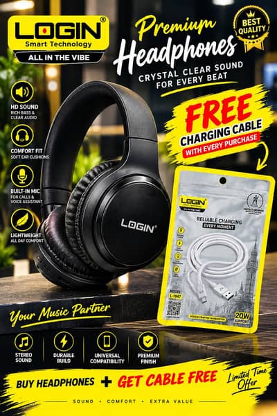 LOGIN Velora Pro Headphones with free gift