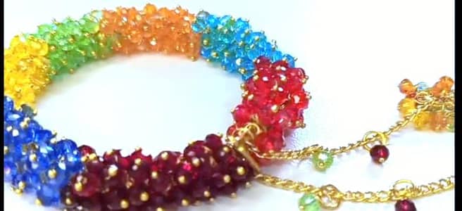 Gajra Bracelet Elastic and chain